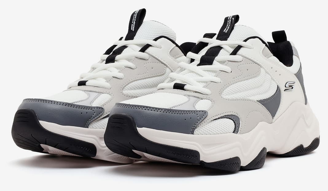 کفش اسنیکر مردانه Skechers سفید BOBS DIEGO مدل 118330 WMLT کفش اسنیکر مردانه Skechers سفید BOBS DIEGO مدل 118330 WMLT