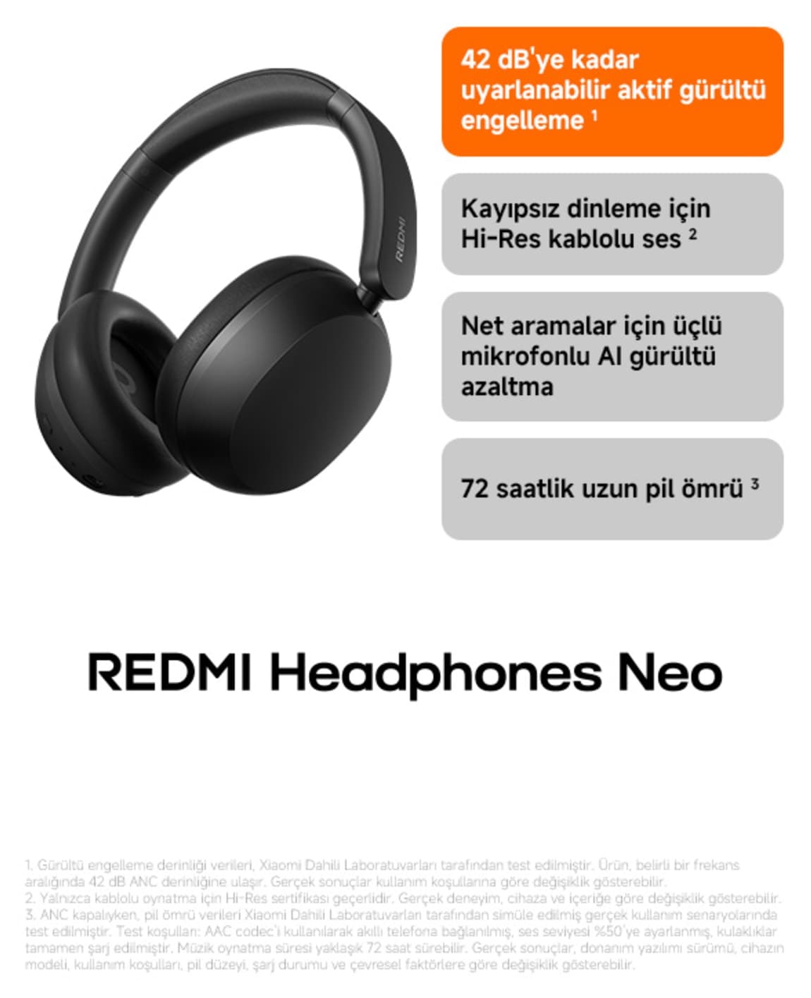 هدفون بیسیم رویگوشی Xiaomi مشکی ANC بلوتوث 5.4 مدل REDMI Headphones Neo هدفون بیسیم رویگوشی Xiaomi مشکی ANC بلوتوث 5.4 مدل REDMI Headphones Neo