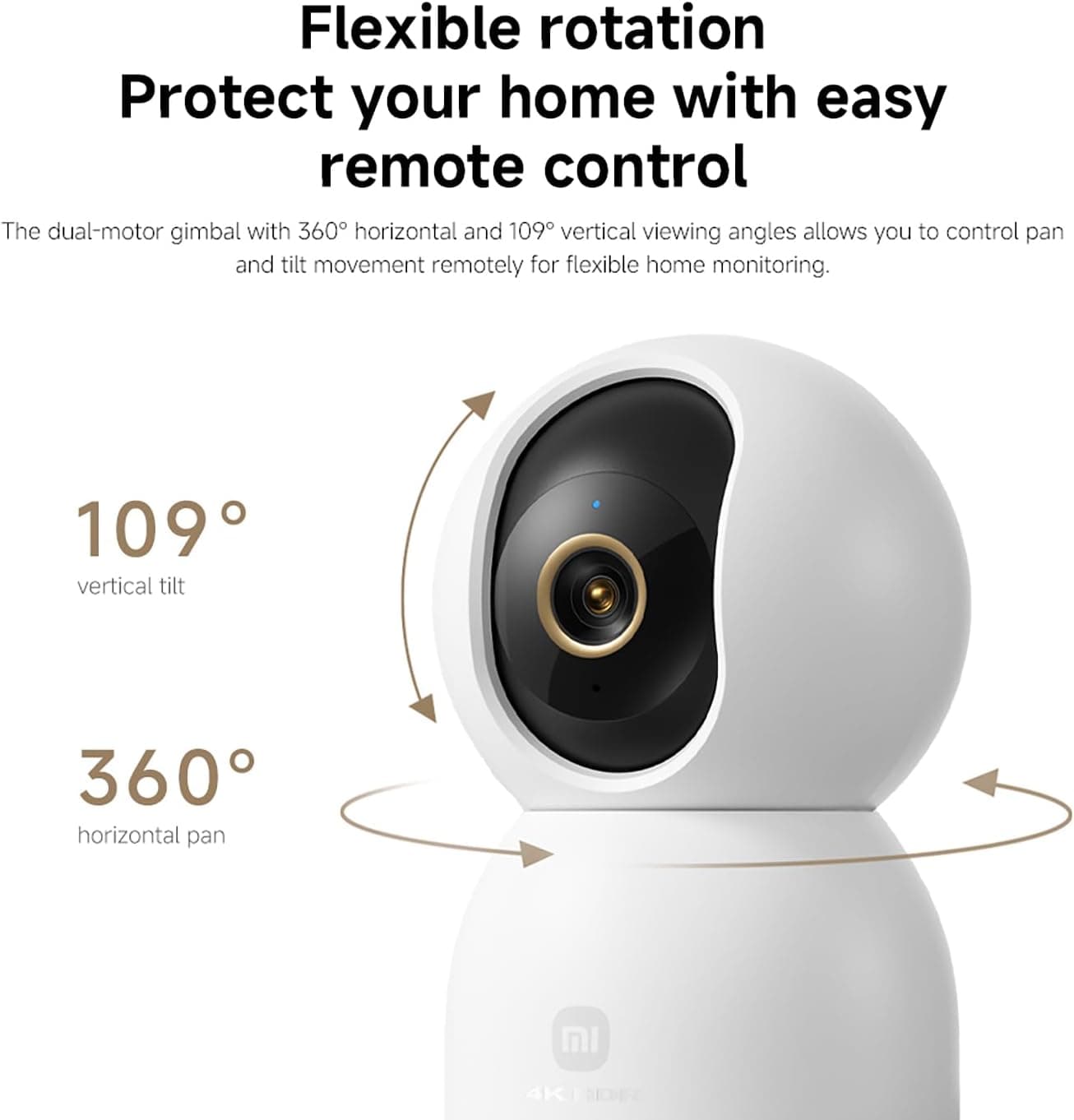 دوربین امنیتی داخلی Xiaomi چرخشی 4K 8MP با WiFi مدل C701 دوربین امنیتی داخلی Xiaomi چرخشی 4K 8MP با WiFi مدل C701