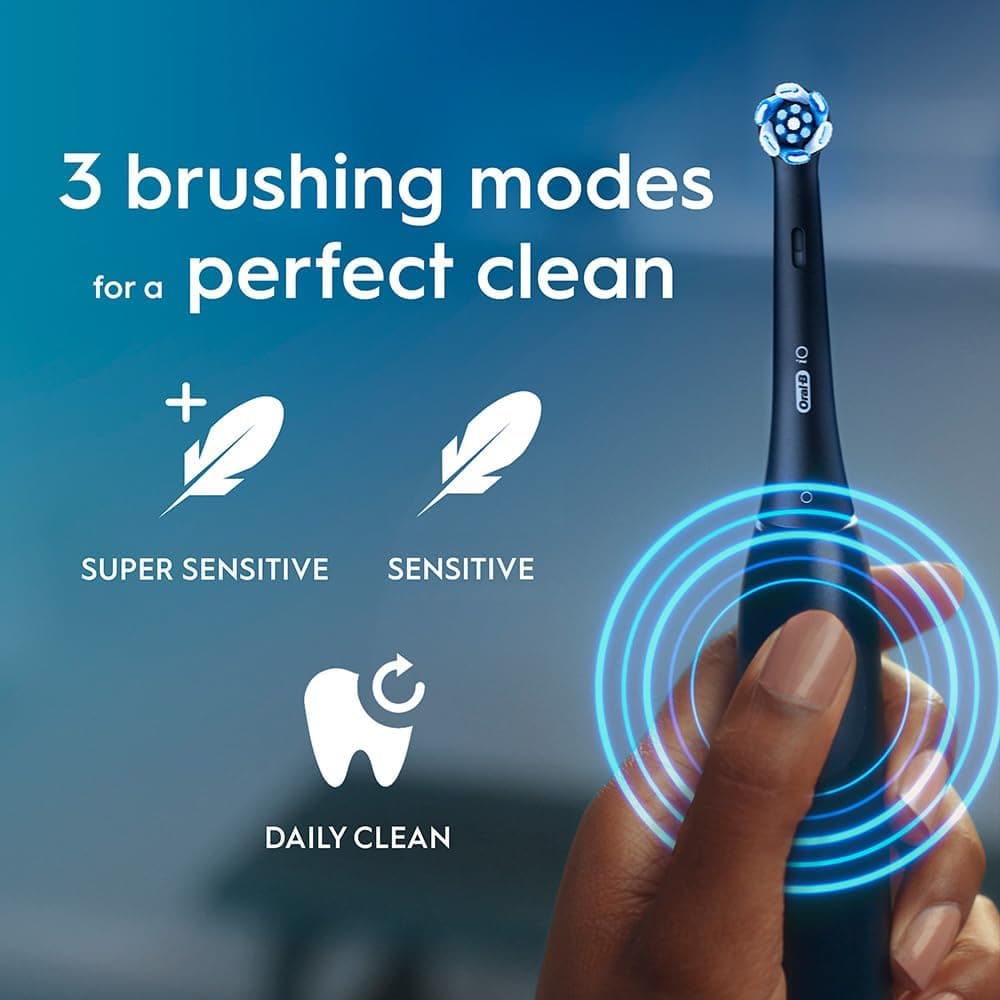 مسواک برقی شارژی Oral-B ۳ حالت هوشمند سنسور فشار مدل IOS2.IC9.1K مشکی مسواک برقی شارژی Oral-B ۳ حالت هوشمند سنسور فشار مدل IOS2.IC9.1K مشکی