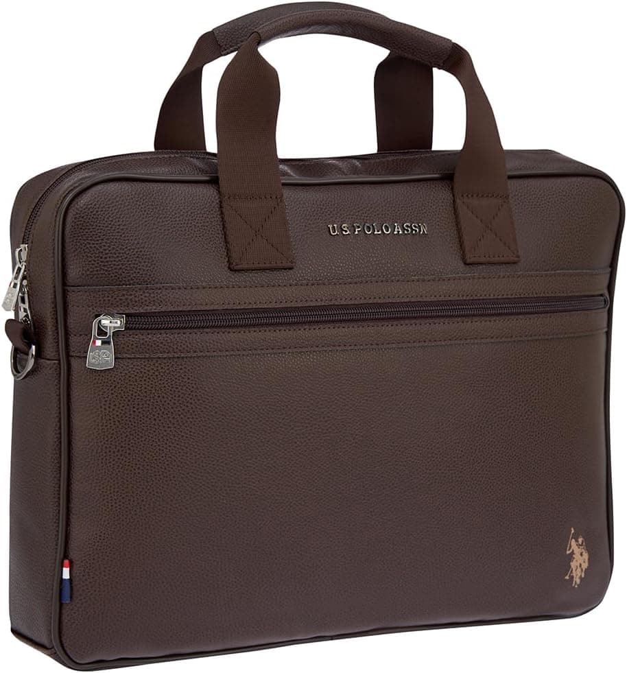کیف لپتاپ و اسناد با بند دوشی U.S. POLO ASSN. قهوهای مدل 25029-25030 کیف لپتاپ و اسناد با بند دوشی U.S. POLO ASSN. قهوهای مدل 25029-25030