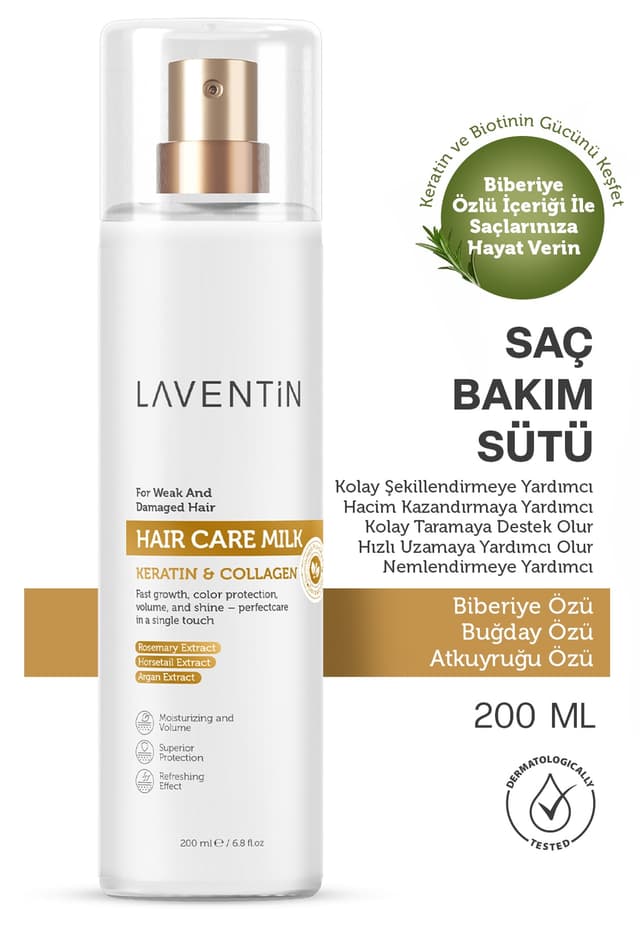 اسپری مغذی و ترمیمکننده مو Laventin با رزماری، آرگان و کراتین 200 ml اسپری مغذی و ترمیمکننده مو Laventin با رزماری، آرگان و کراتین 200 ml