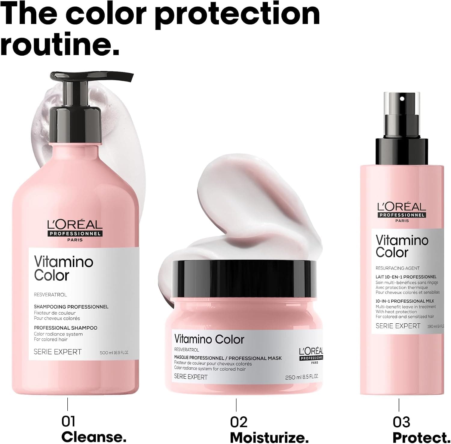 اسپری مراقبت مو برای موهای رنگشده L'Oréal Professionnel Paris Serie Expert Vitamino Color با ۱۰ اثر 190ml اسپری مراقبت مو برای موهای رنگشده L'Oréal Professionnel Paris Serie Expert Vitamino Color با ۱۰ اثر 190ml