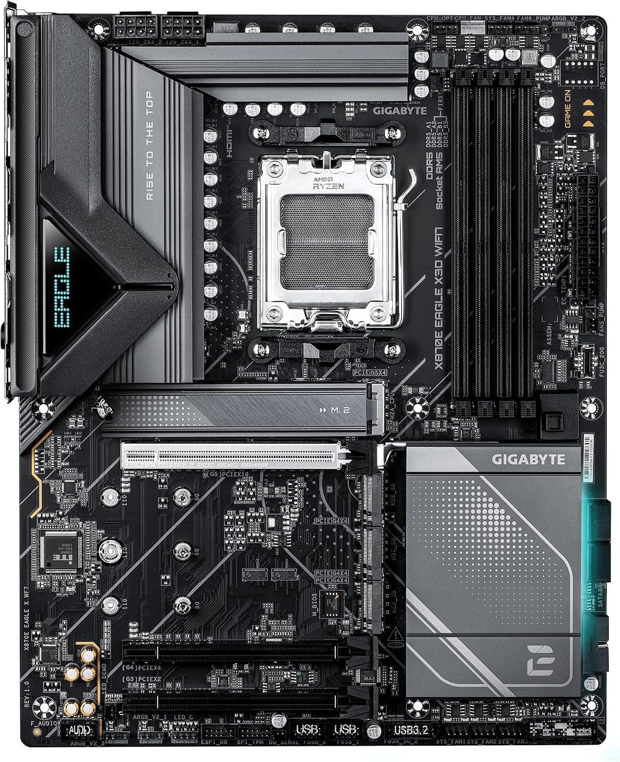 مادربرد GIGABYTE مدل X870E EAGLE X3D WIFI7 سازگار با AMD Ryzen 9000 مادربرد GIGABYTE مدل X870E EAGLE X3D WIFI7 سازگار با AMD Ryzen 9000
