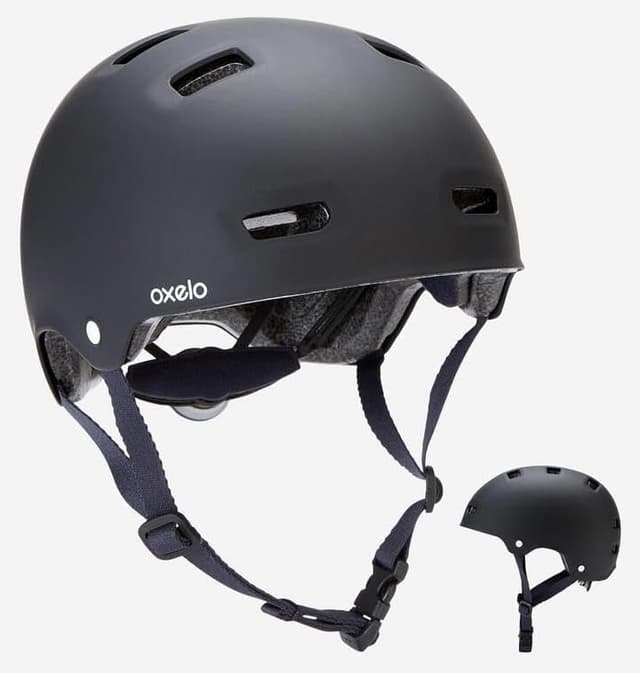 کلاه ایمنی اسکیت، اسکیتبرد و اسکوتر Decathlon Oxelo مشکی مدل Mf500 کلاه ایمنی اسکیت، اسکیتبرد و اسکوتر Decathlon Oxelo مشکی مدل Mf500