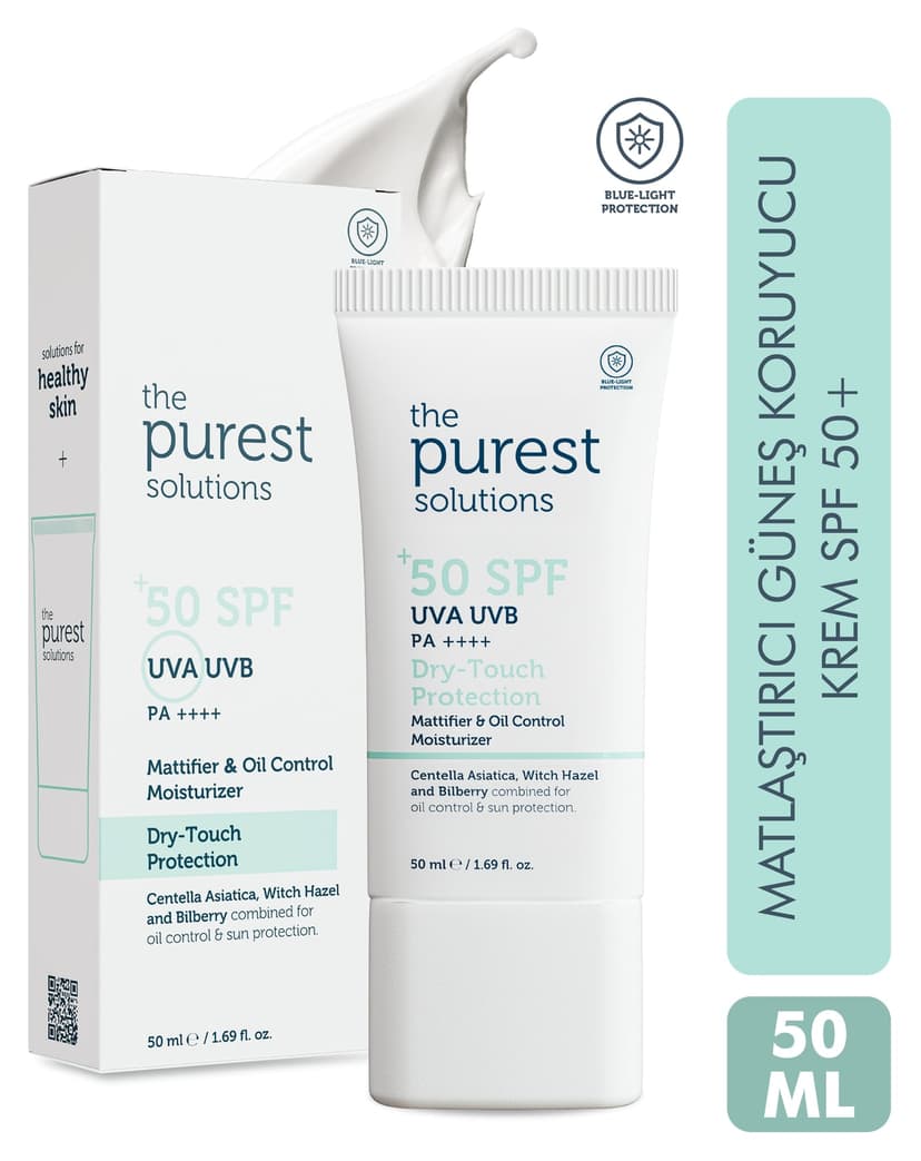 کرم ضدآفتاب پوست چرب و مختلط The Purest Solutions ماتکننده Dry-Touch 50 ml کرم ضدآفتاب پوست چرب و مختلط The Purest Solutions ماتکننده Dry-Touch 50 ml