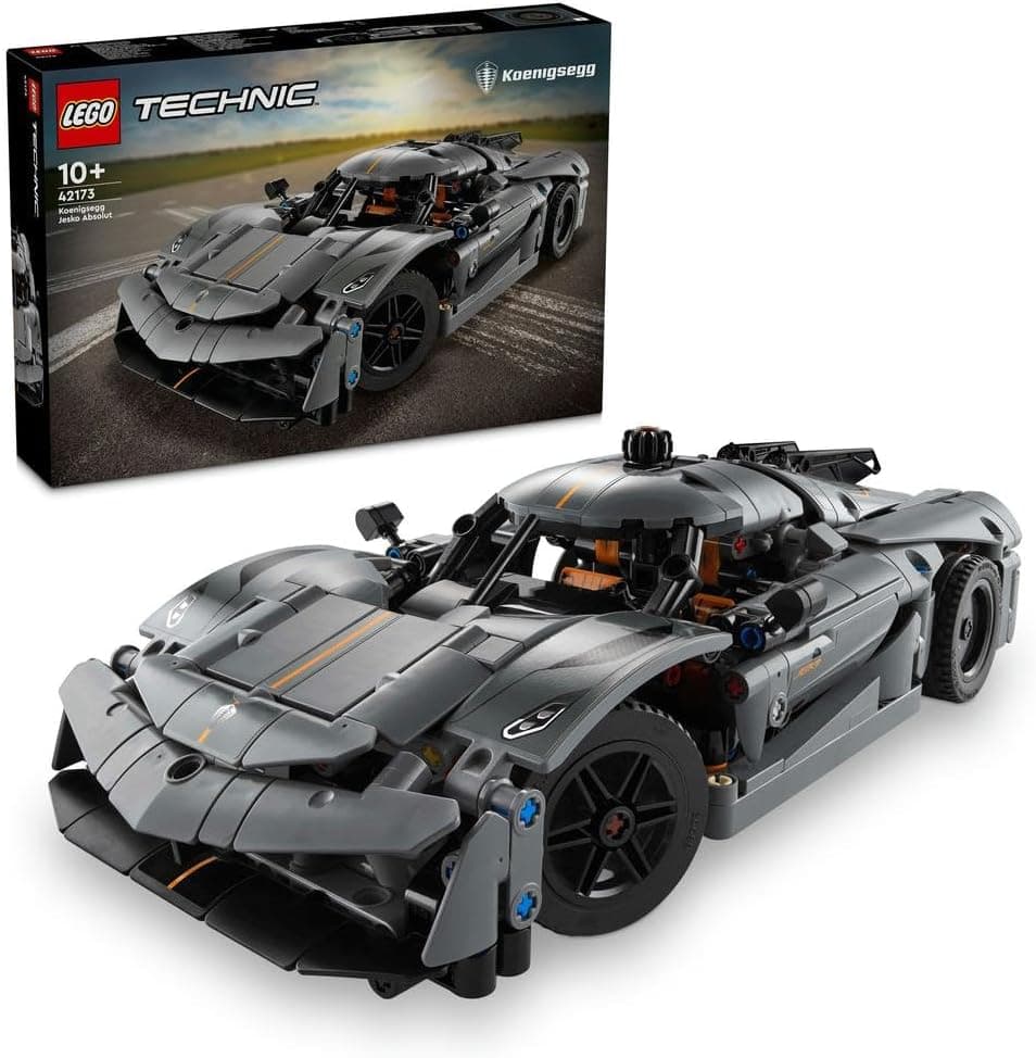 لگو Technic ابرخودرو Koenigsegg Jesko Absolut خاکستری مدل 42173 لگو Technic ابرخودرو Koenigsegg Jesko Absolut خاکستری مدل 42173
