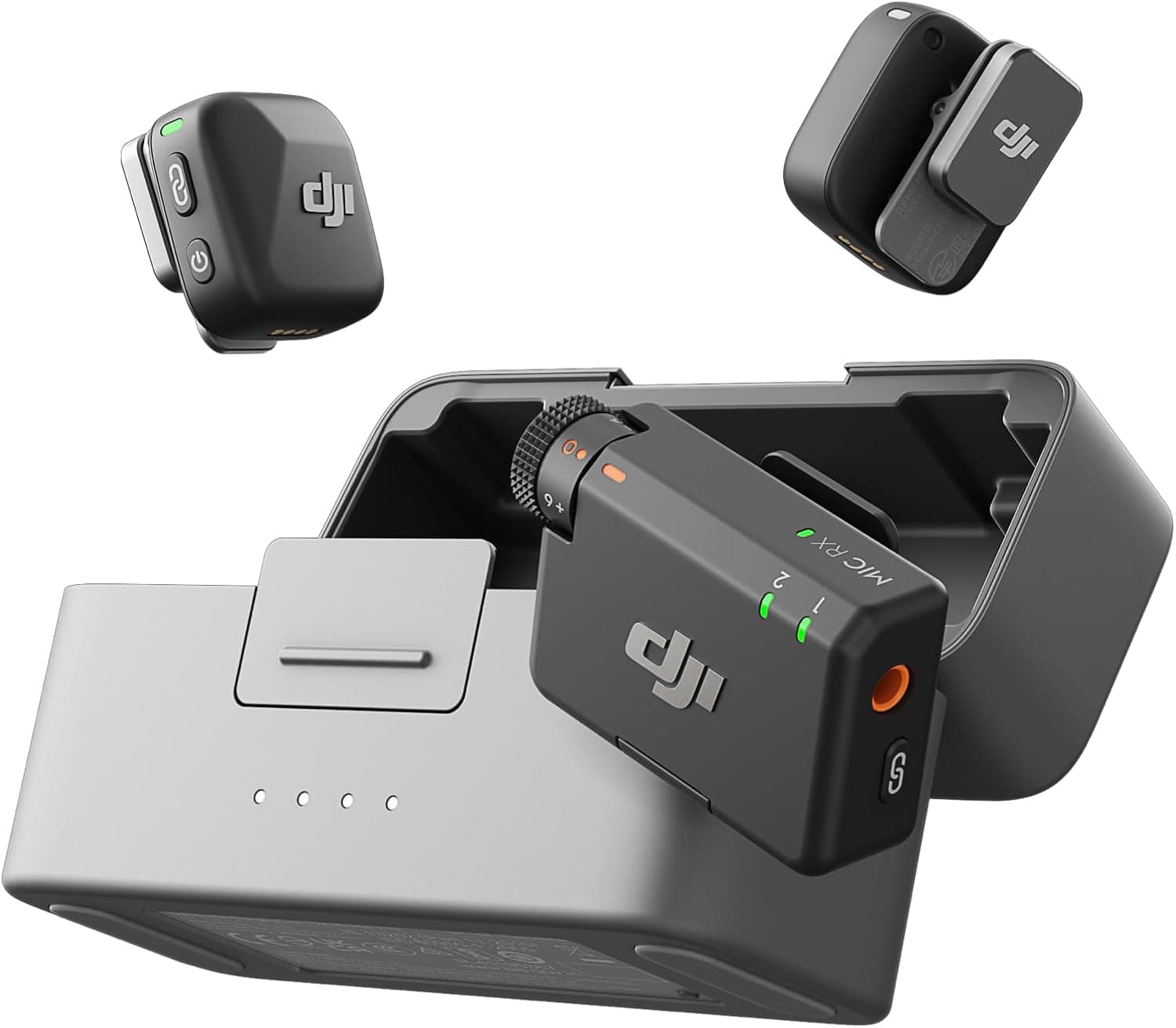 میکروفون بیسیم برای دوربین، iPhone و Android مدل DJI Mic Mini (2TX+1RX+Charging Case) با حذف نویز میکروفون بیسیم برای دوربین، iPhone و Android مدل DJI Mic Mini (2TX+1RX+Charging Case) با حذف نویز