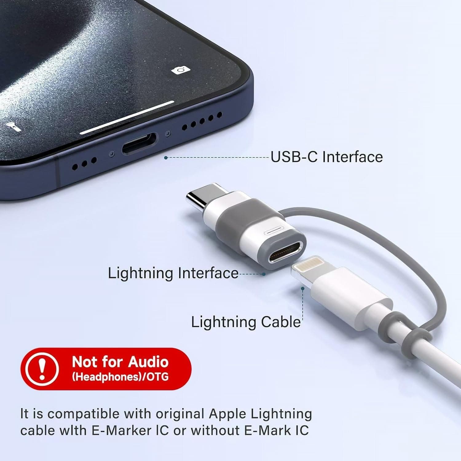 مبدل 2 عددی Lightning به USB C برای iPhone 15/16/16 Pro Max/Plus و Samsung S24 برند ZVGMOOE انتقال شارژ و داده مبدل 2 عددی Lightning به USB C برای iPhone 15/16/16 Pro Max/Plus و Samsung S24 برند ZVGMOOE انتقال شارژ و داده