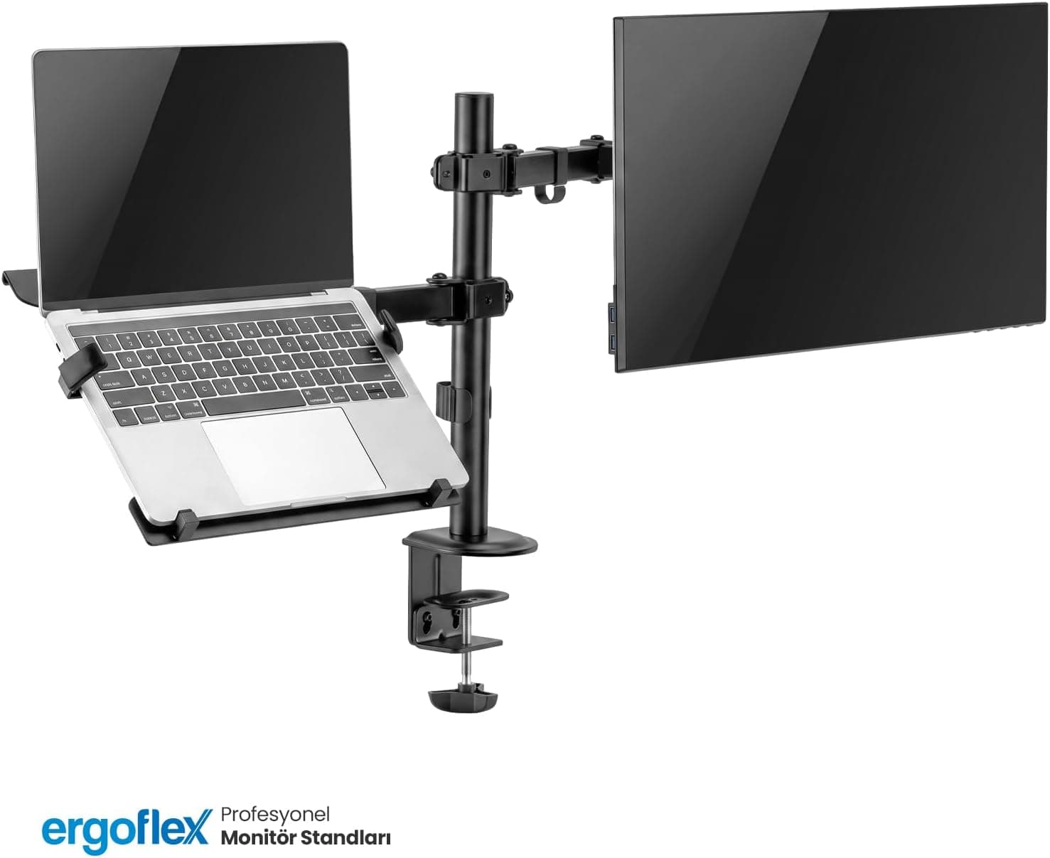 پایه نگهدارنده مانیتور و استند لپتاپ ergoflex دو بازو مدل A74L پایه نگهدارنده مانیتور و استند لپتاپ ergoflex دو بازو مدل A74L