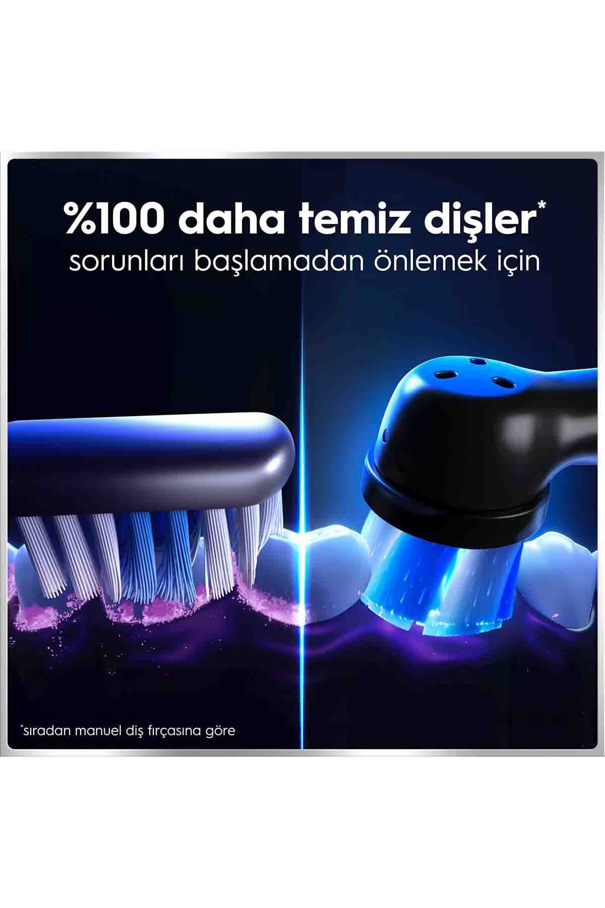 مسواک برقی شارژی Oral-B مشکی iO6 با 4 سری یدک مناسب دندانهای حساس مسواک برقی شارژی Oral-B مشکی iO6 با 4 سری یدک مناسب دندانهای حساس