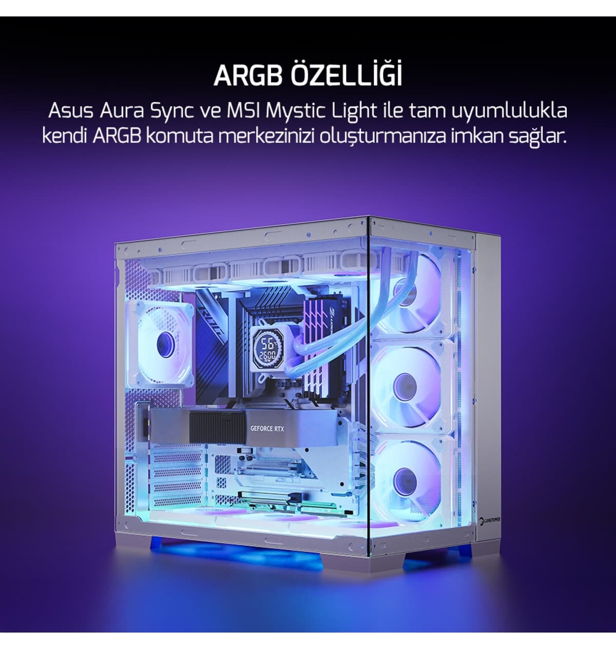 خنککننده مایع CPU Gamepower سفید ARGB لوله RGB 240mm مدل Skadi Square 240 خنککننده مایع CPU Gamepower سفید ARGB لوله RGB 240mm مدل Skadi Square 240