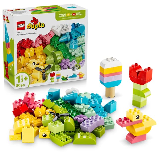 لگو 10479 DUPLO Classic جعبه خلاقانه رنگی 80 قطعه لگو 10479 DUPLO Classic جعبه خلاقانه رنگی 80 قطعه