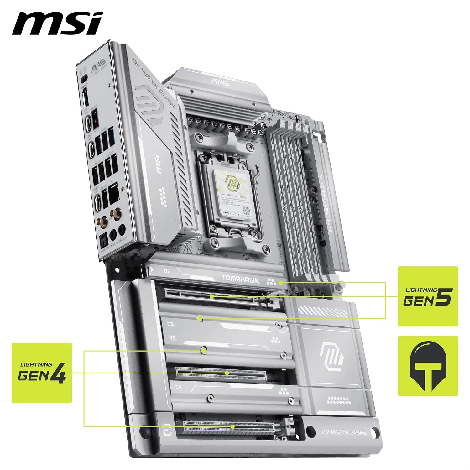 مادربرد MSI سوکت AM5 ATX مدل MAG X870E TOMAHAWK MAX WIFI مادربرد MSI سوکت AM5 ATX مدل MAG X870E TOMAHAWK MAX WIFI