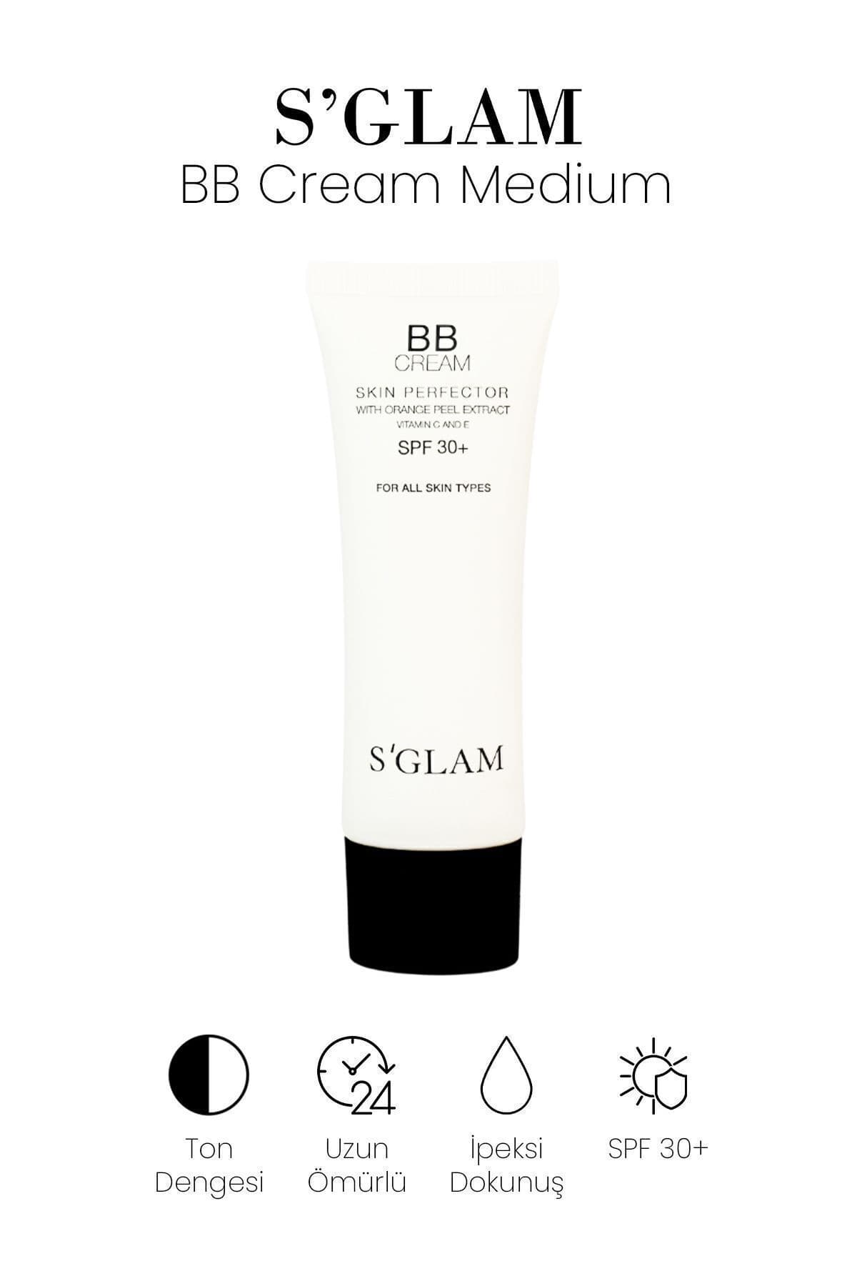 کرم BB S'GLAM SPF 30 رنگ متوسط 50ml کرم BB S'GLAM SPF 30 رنگ متوسط 50ml