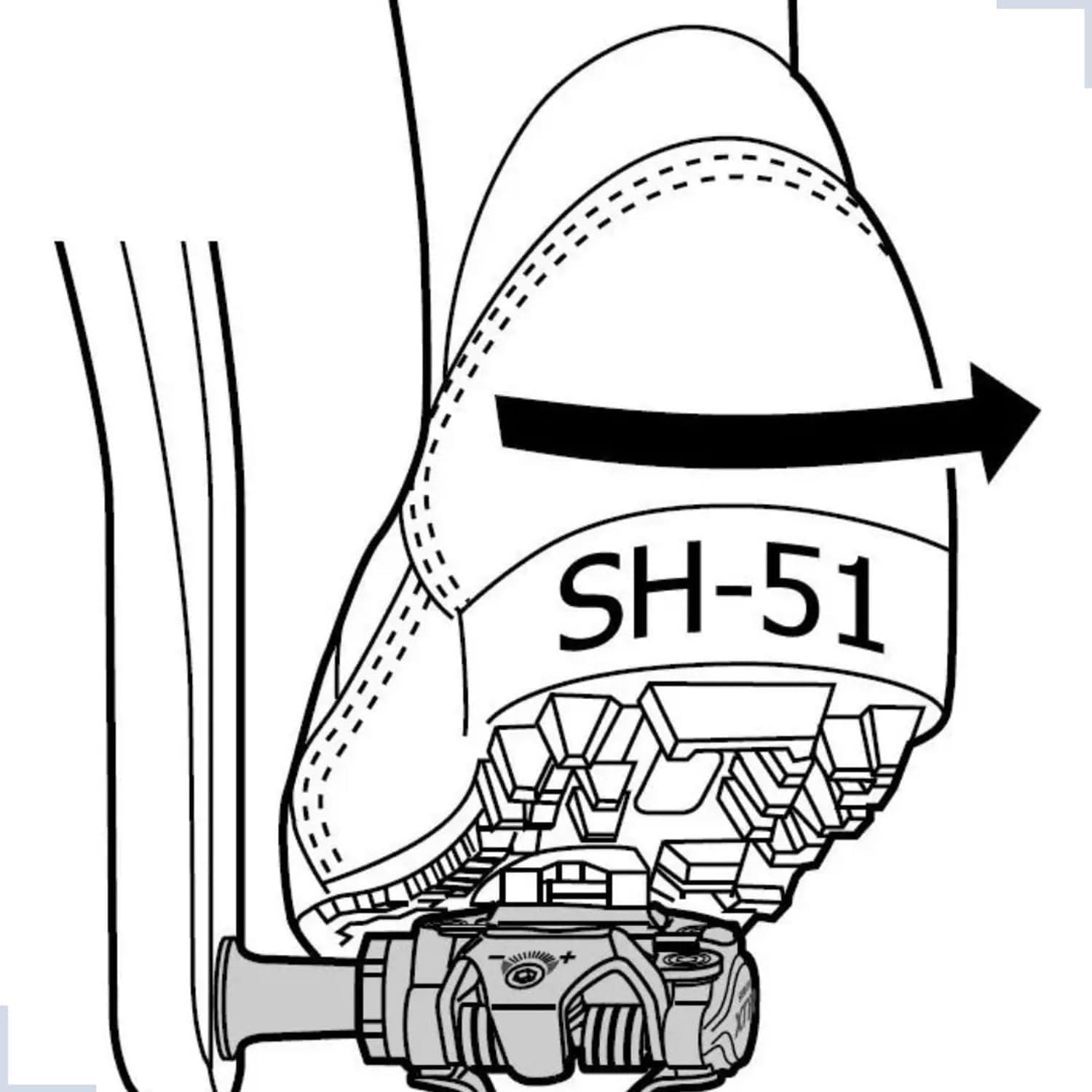 ست پدال دوچرخه SHIMANO مشکی مدل SM-SH51 ست پدال دوچرخه SHIMANO مشکی مدل SM-SH51