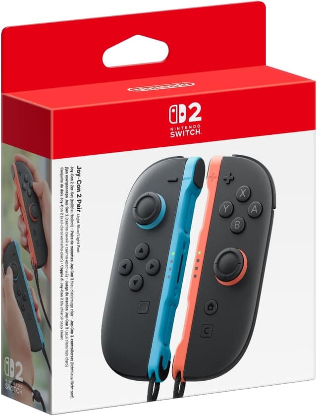 جفت دسته بازی Joy-Con Nintendo برای Switch 2 آبی/قرمز L/R با ضمانت یکساله تولیدکننده نسخه امارات جفت دسته بازی Joy-Con Nintendo برای Switch 2 آبی/قرمز L/R با ضمانت یکساله تولیدکننده نسخه امارات
