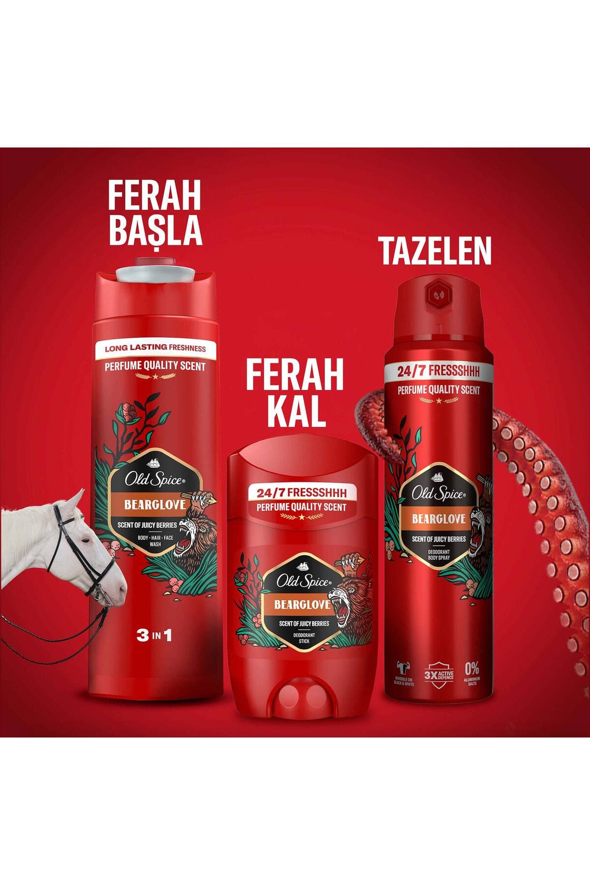دئودورانت استیکی مردانه Old Spice Bearglove مدل 50 ml دئودورانت استیکی مردانه Old Spice Bearglove مدل 50 ml
