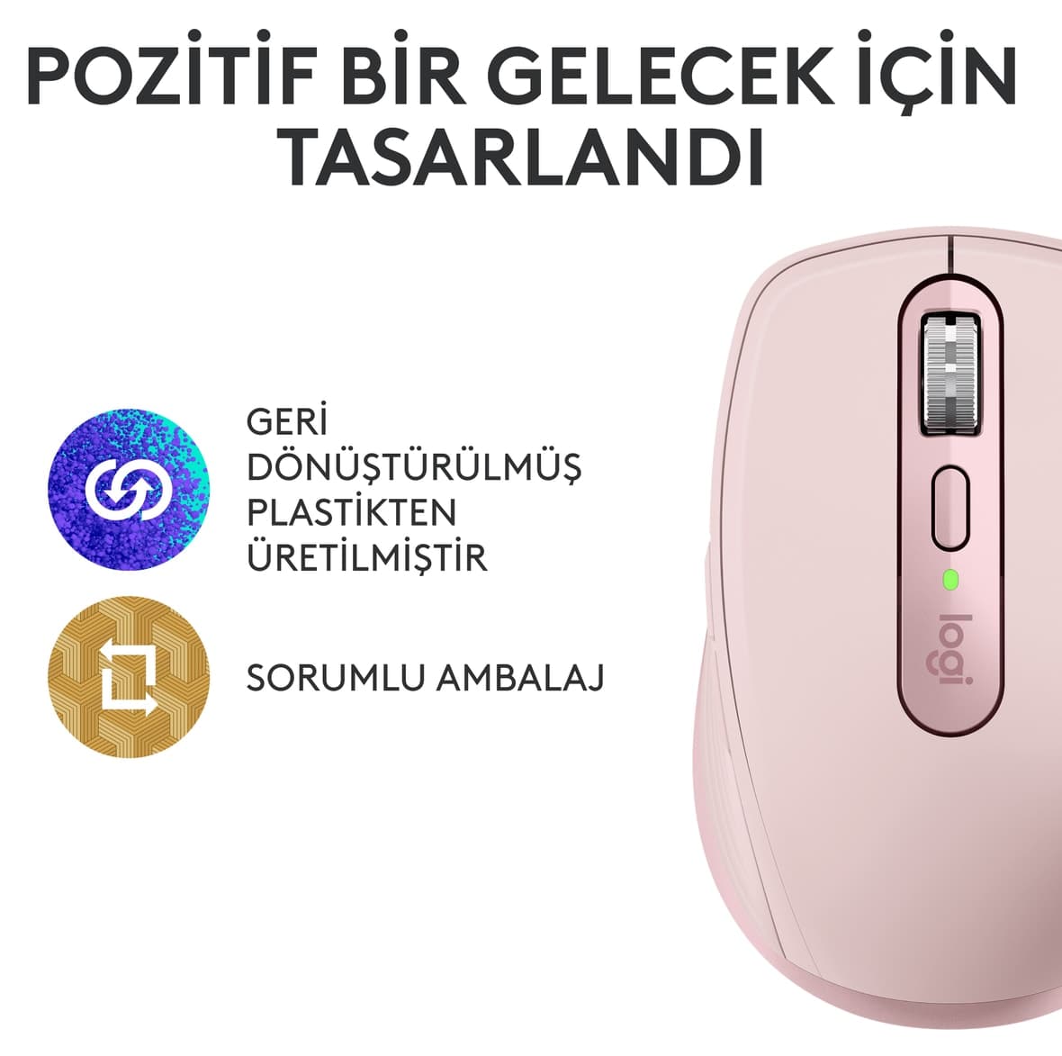 ماوس Logitech MX Anywhere 3S بیسیم 8000 DPI بیصدا صورتی مدل 910-006931 ماوس Logitech MX Anywhere 3S بیسیم 8000 DPI بیصدا صورتی مدل 910-006931