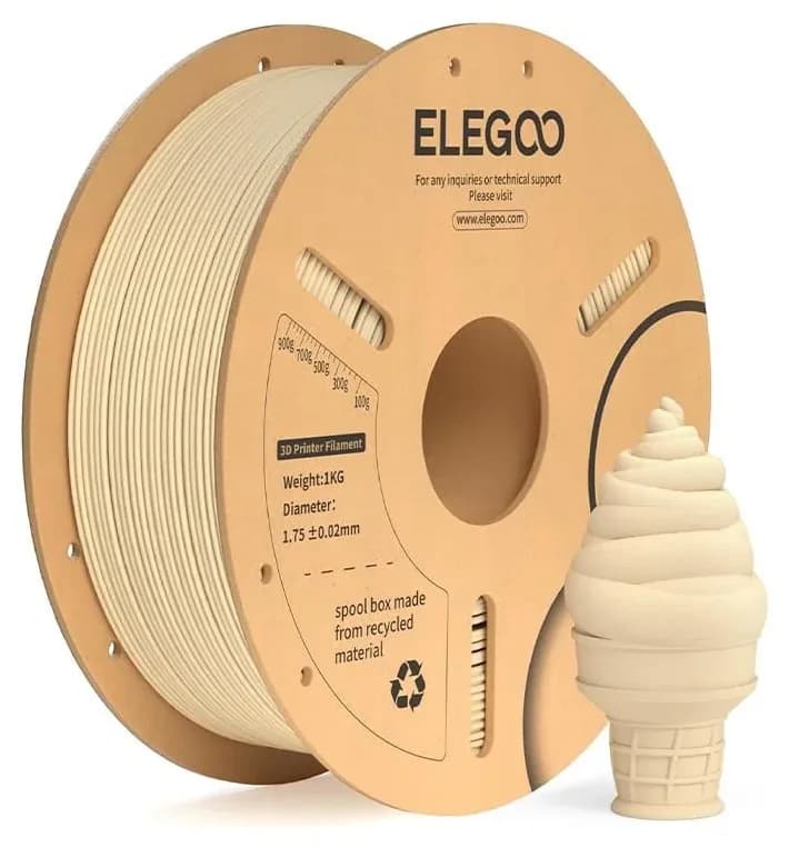 فیلامنت پرینتر سه بعدی ELEGOO PLA+ رنگ بژ فیلامنت پرینتر سه بعدی ELEGOO PLA+ رنگ بژ