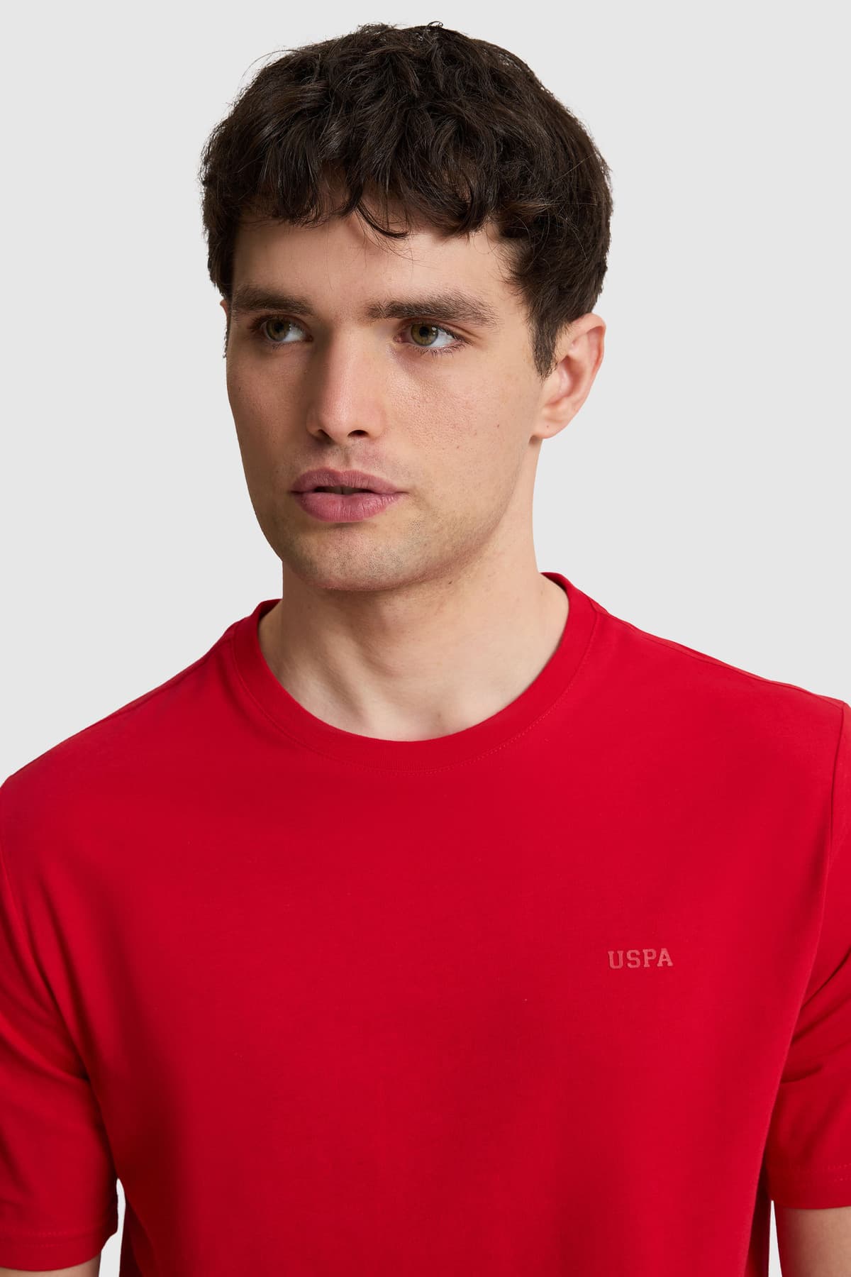 تیشرت مردانه U.S. Polo Assn. قرمز فیت معمولی یقه گرد بیسیک مدل 50327022-VR171 تیشرت مردانه U.S. Polo Assn. قرمز فیت معمولی یقه گرد بیسیک مدل 50327022-VR171