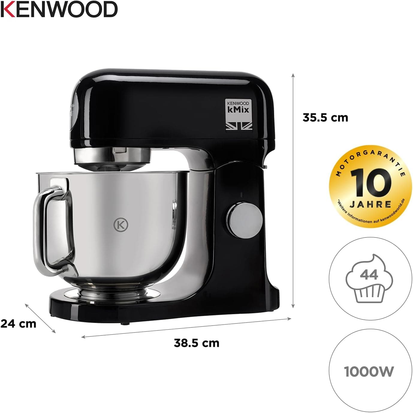ماشین آشپزخانه Kenwood K-mix تمام مشکی مدل KMX750AB ماشین آشپزخانه Kenwood K-mix تمام مشکی مدل KMX750AB