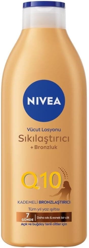 لوسیون بدن NIVEA Q10 سفتکننده و برنزهکننده تدریجی 400ml پوست گندمی روشن لوسیون بدن NIVEA Q10 سفتکننده و برنزهکننده تدریجی 400ml پوست گندمی روشن