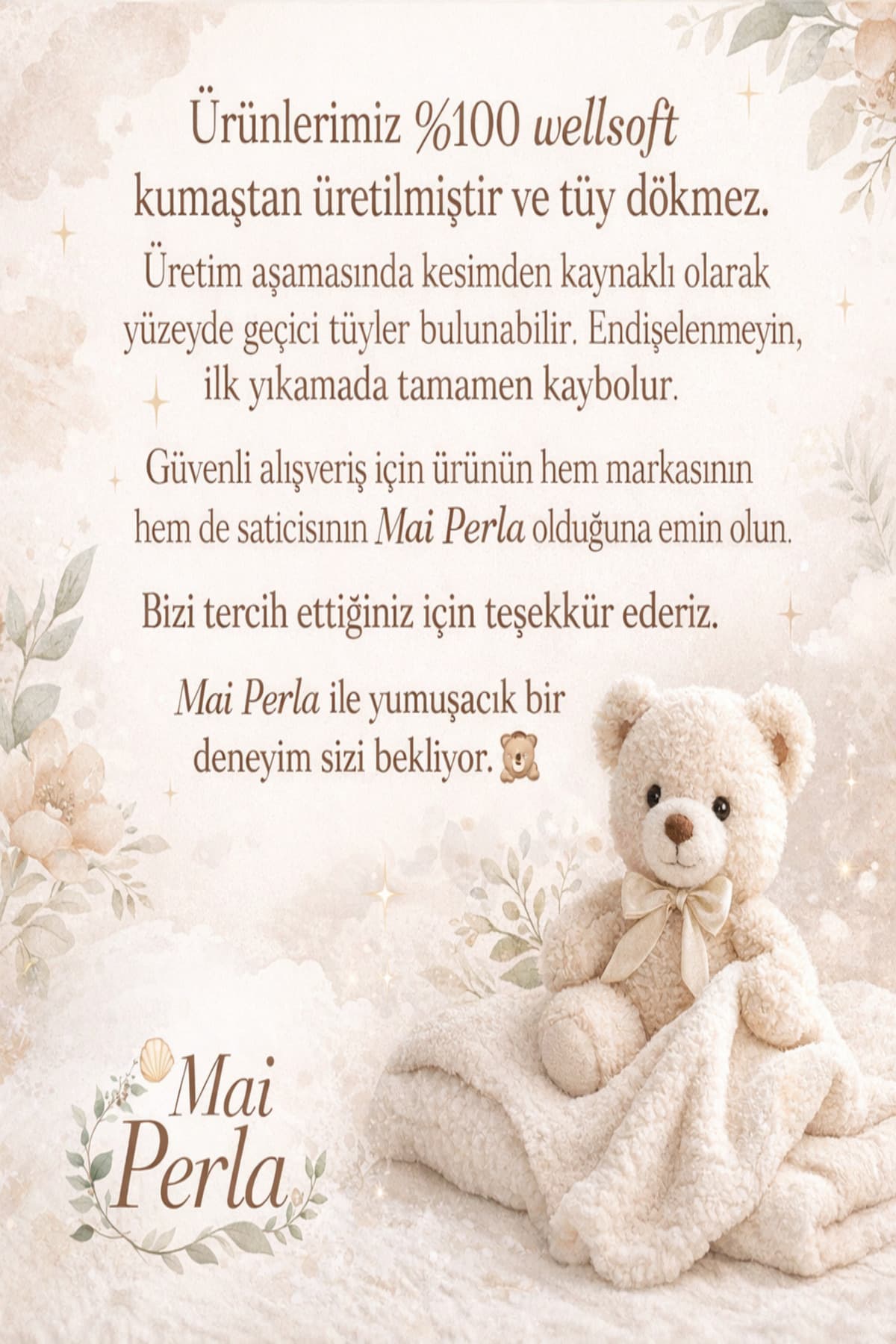 پتو قنداق نوزاد Mai Perla دولایه ولسافت گوشدار الیافدار مناسب ۰ تا ۱۲ ماه پتو قنداق نوزاد Mai Perla دولایه ولسافت گوشدار الیافدار مناسب ۰ تا ۱۲ ماه