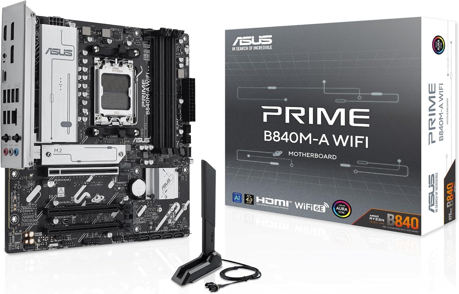 مادربرد ASUS مدل PRIME B840M-K با سوکت AM5 و فرم فاکتور mATX مادربرد ASUS مدل PRIME B840M-K با سوکت AM5 و فرم فاکتور mATX