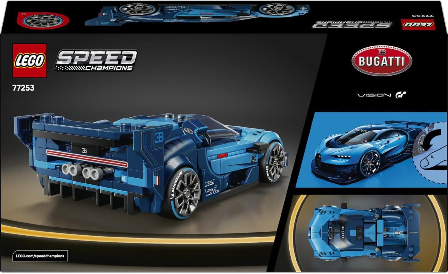 لگو Speed Champions Bugatti Vision Gran Turismo ماشین اسپرت هایپر مدل 77253 لگو Speed Champions Bugatti Vision Gran Turismo ماشین اسپرت هایپر مدل 77253