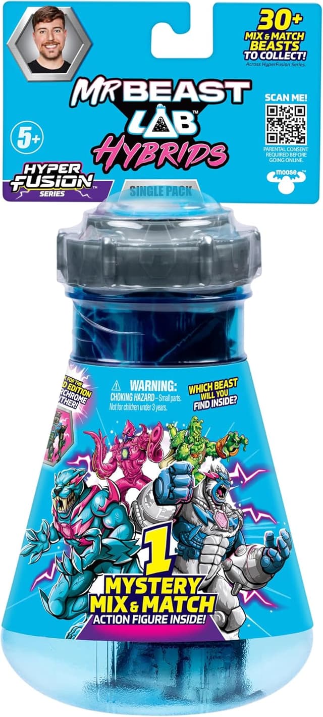 فیگور هیبریدی MRBEAST LAB بسته تکی 4"، یکی از 10 مدل فیگور هیبریدی MRBEAST LAB بسته تکی 4"، یکی از 10 مدل