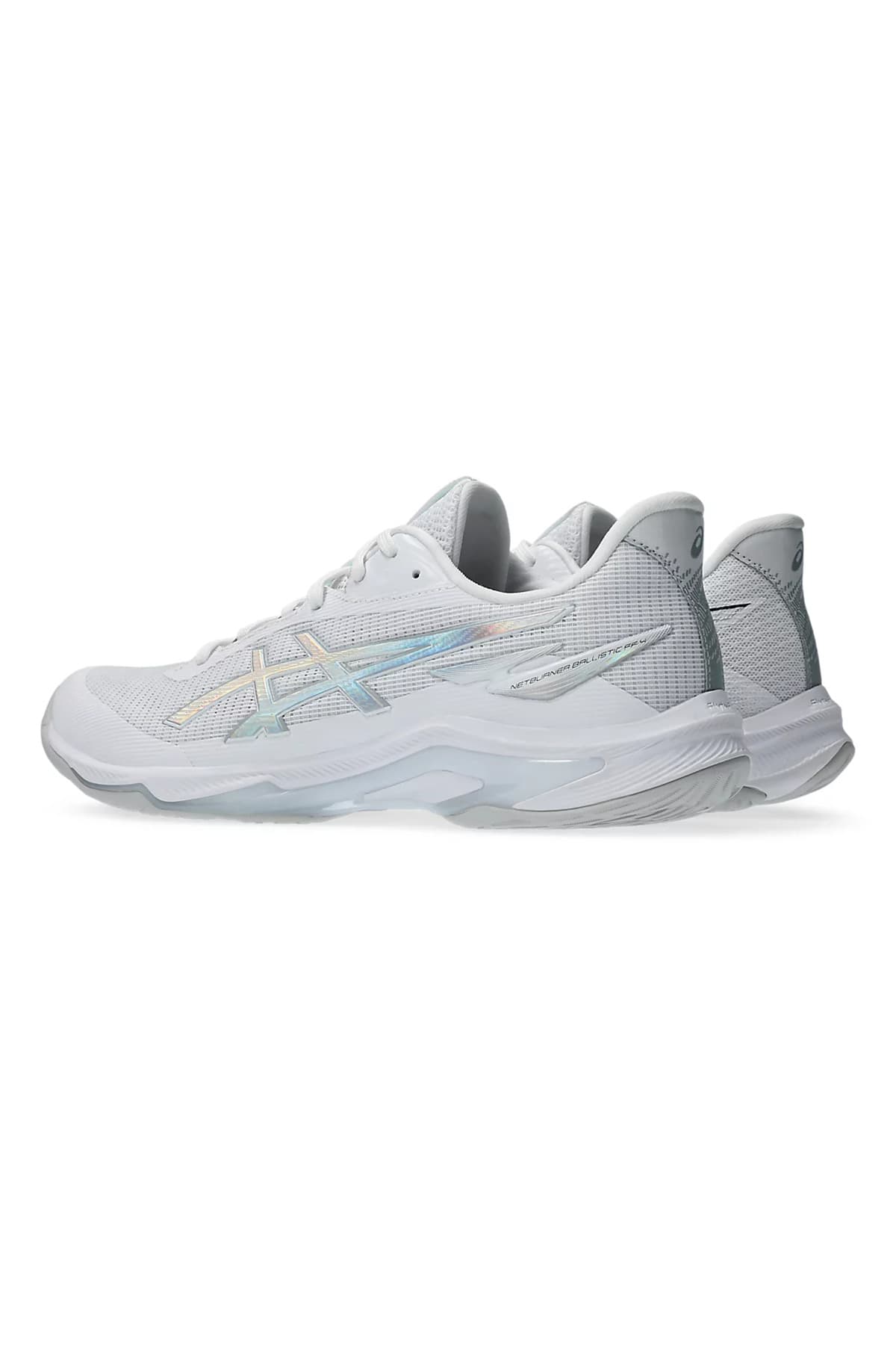 کفش والیبال زنانه Asics سفید Netburner Ballistic FF 4 مدل 1053A079-100 کفش والیبال زنانه Asics سفید Netburner Ballistic FF 4 مدل 1053A079-100