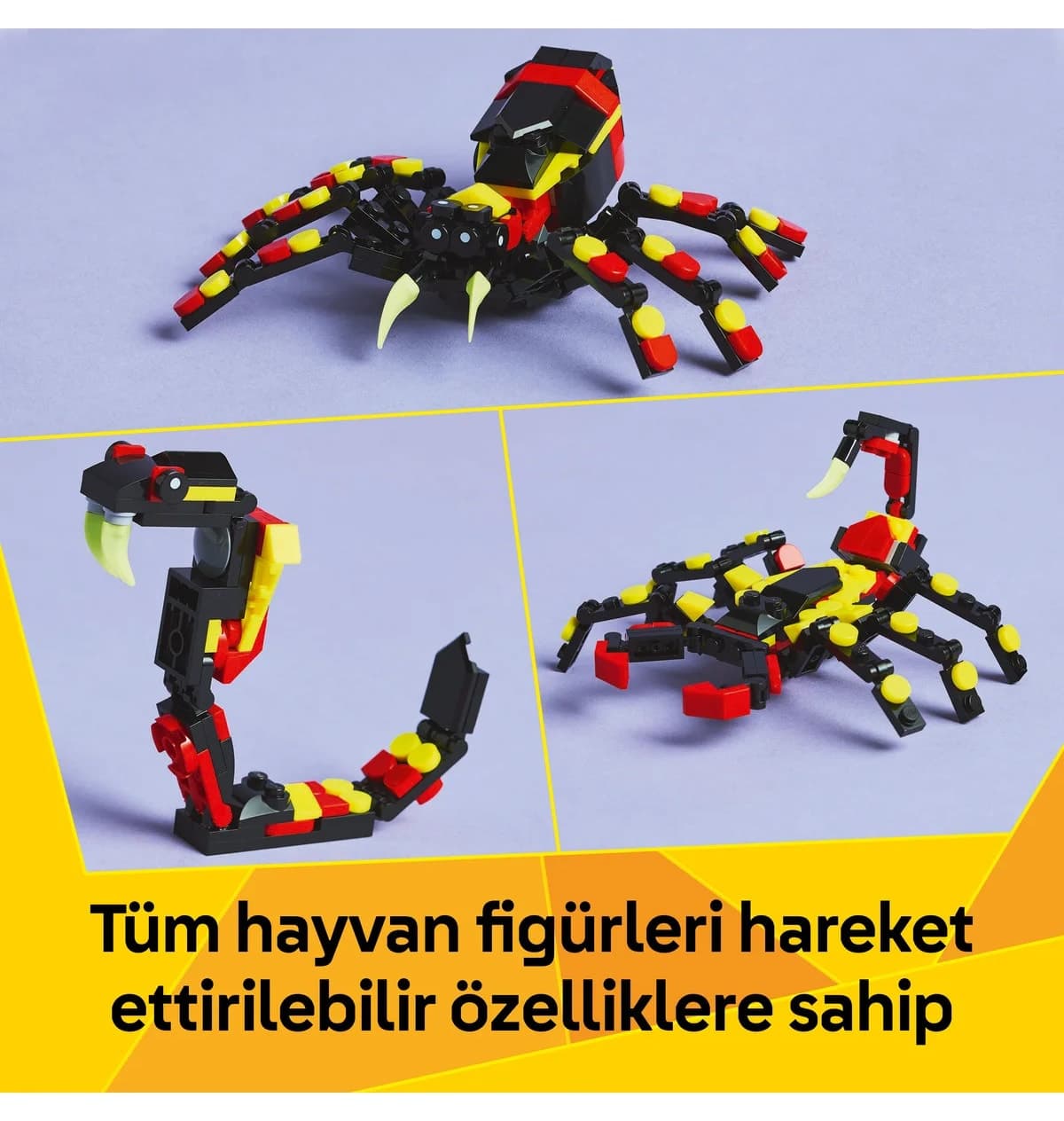 لگو Creator 3 در 1 حیوانات وحشی عنکبوت شگفتانگیز مدل 31159 لگو Creator 3 در 1 حیوانات وحشی عنکبوت شگفتانگیز مدل 31159