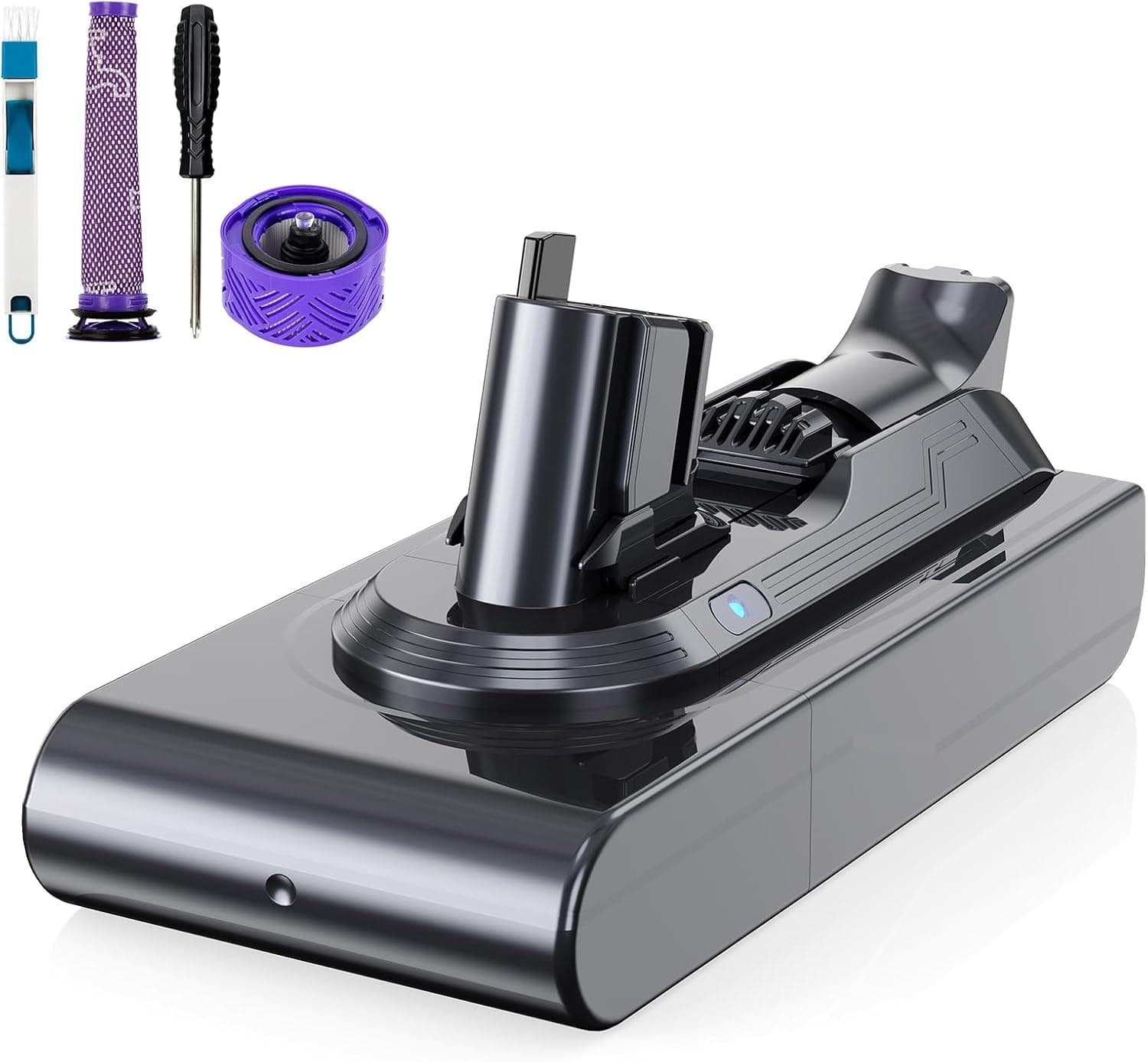 باتری جایگزین Vunzo با ظرفیت 8000 mAh مناسب جاروبرقی Dyson V8 باتری جایگزین Vunzo با ظرفیت 8000 mAh مناسب جاروبرقی Dyson V8