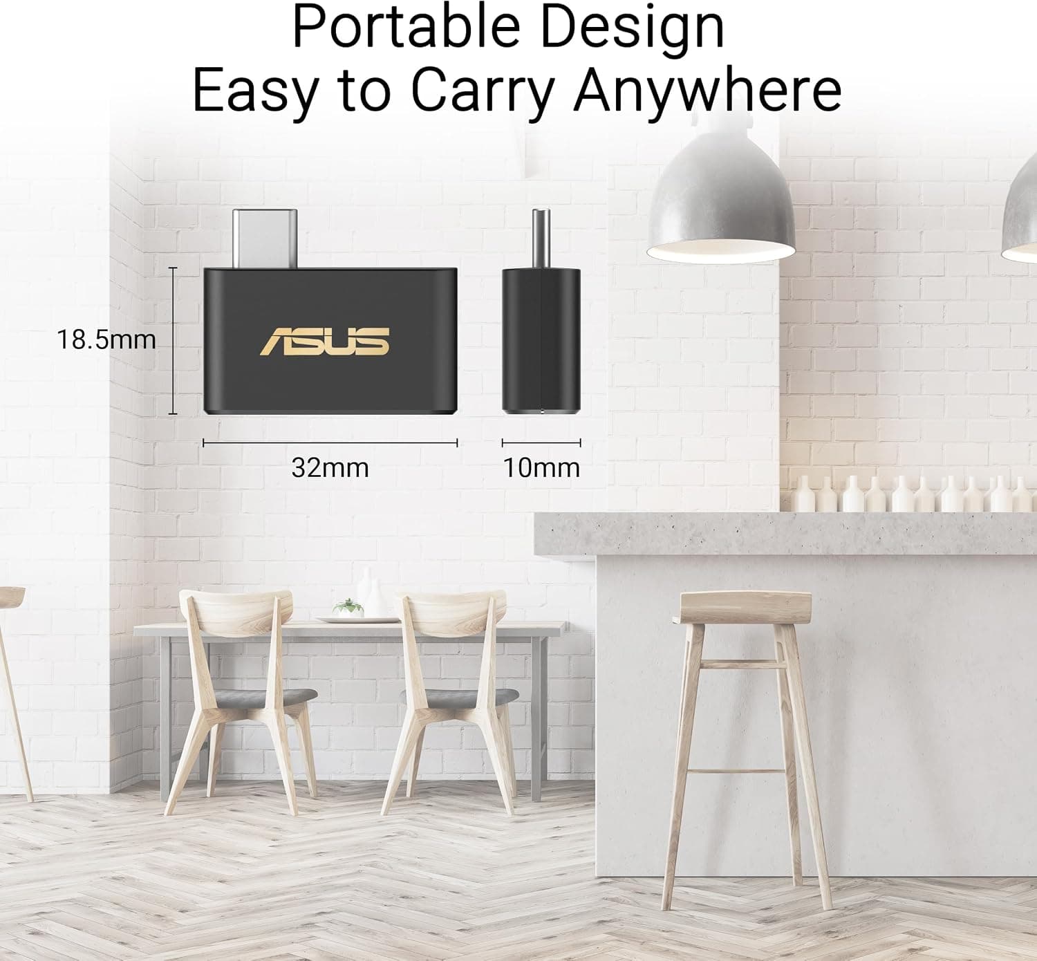 آداپتور ASUS مینی WiFi7 BE6500 سهباند Type-C مدل USB-BE93 آداپتور ASUS مینی WiFi7 BE6500 سهباند Type-C مدل USB-BE93