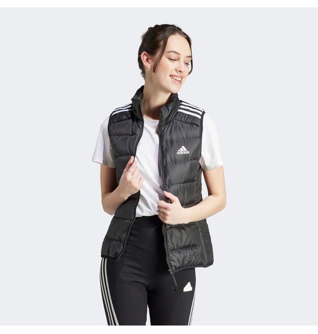 جلیقه زنانه adidas Essentials 3-Stripes Light Down مشکی روزمره جلیقه زنانه adidas Essentials 3-Stripes Light Down مشکی روزمره