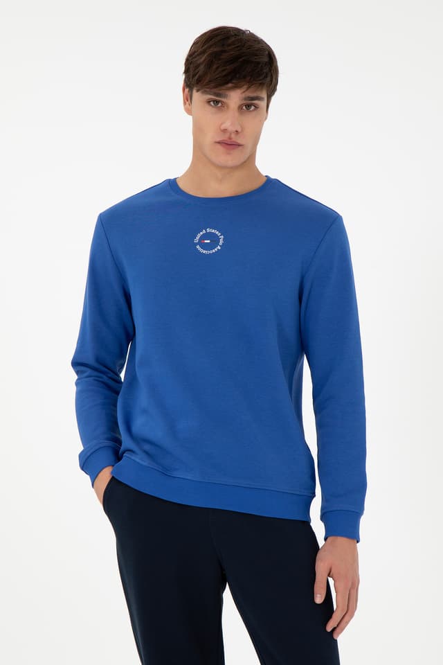 سوئیشرت مردانه U.S. Polo Assn. فیت معمولی یقه گرد آبی آسمانی مدل 50293436-VR045 سوئیشرت مردانه U.S. Polo Assn. فیت معمولی یقه گرد آبی آسمانی مدل 50293436-VR045