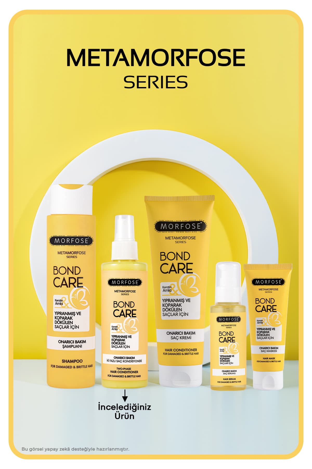 کاندیشنر مو Morfose Metamorfose Bond Care ترمیمکننده دو فازی 200 ML کاندیشنر مو Morfose Metamorfose Bond Care ترمیمکننده دو فازی 200 ML