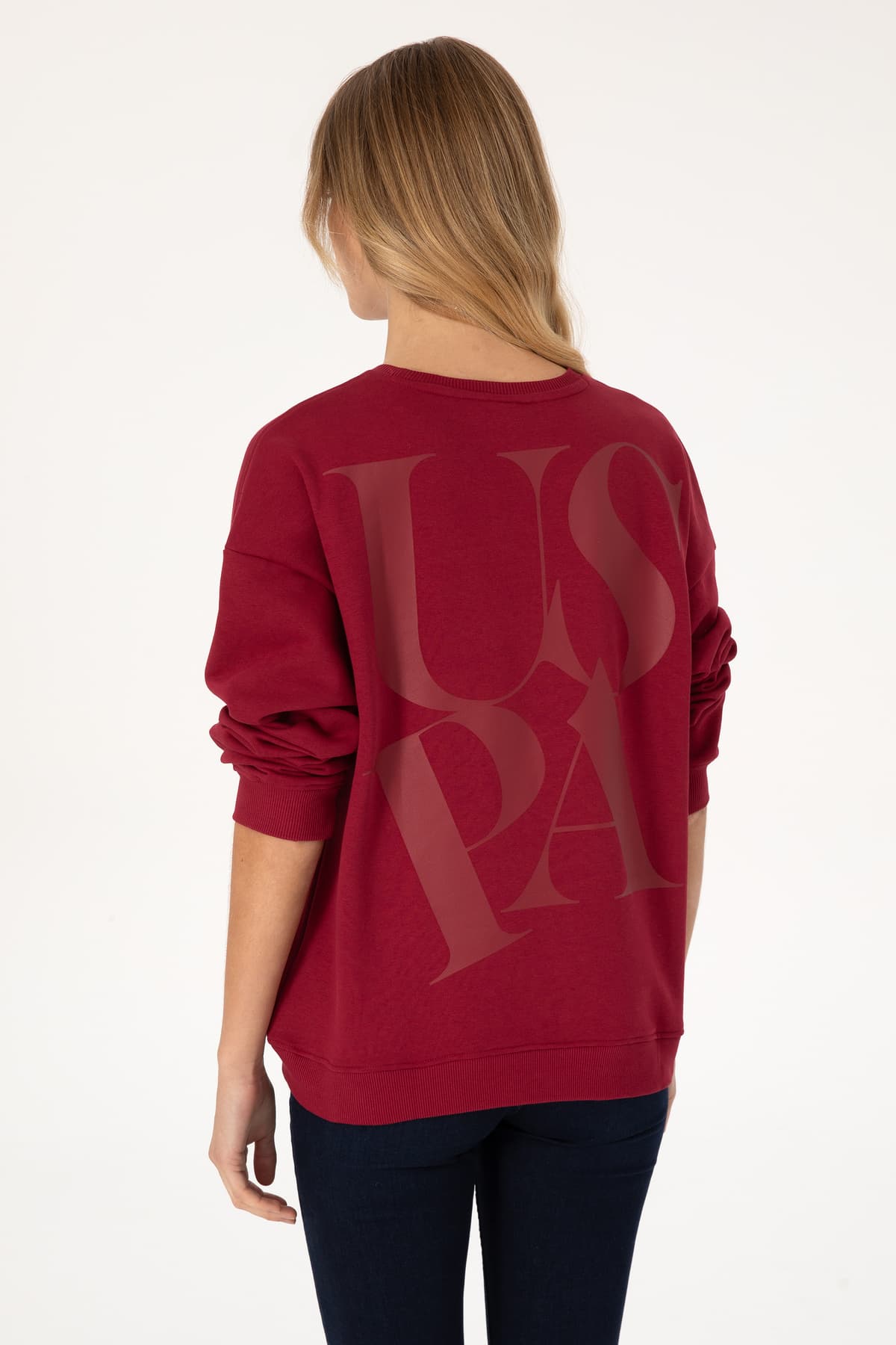 سوئیشرت زنانه U.S. Polo Assn. یقه گرد رنگ فرامبوازی تیره مدل 50307787-VR104 سوئیشرت زنانه U.S. Polo Assn. یقه گرد رنگ فرامبوازی تیره مدل 50307787-VR104