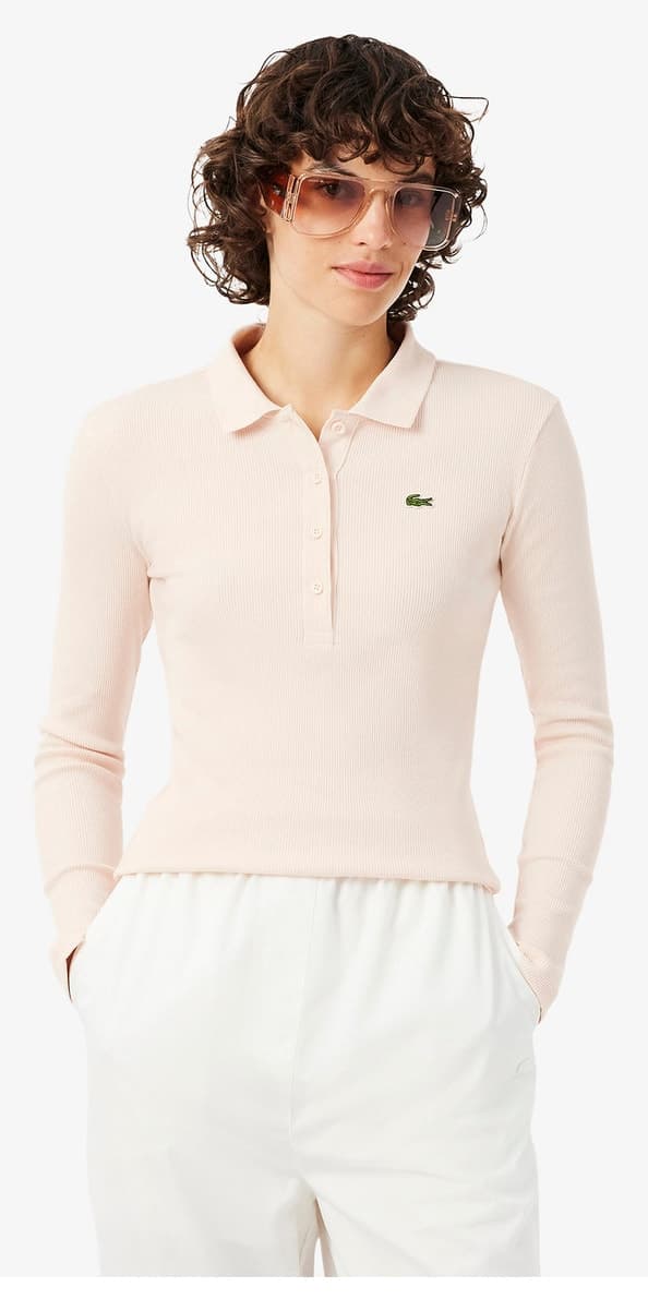 پولوشرت زنانه Lacoste فیت اسلیم آستین بلند نخ ارگانیک مشکی مدل L.12.D پولوشرت زنانه Lacoste فیت اسلیم آستین بلند نخ ارگانیک مشکی مدل L.12.D