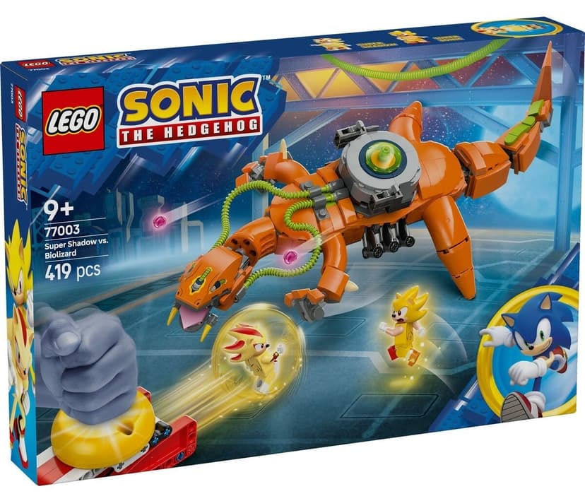 لگو 77003 Sonic the Hedgehog Super Shadow برای 9+ سال در برابر Biolizard (419 قطعه) لگو 77003 Sonic the Hedgehog Super Shadow برای 9+ سال در برابر Biolizard (419 قطعه)