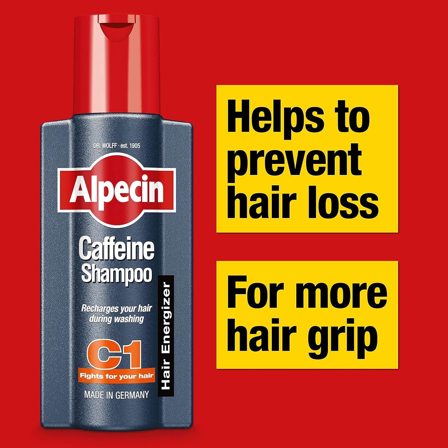 شامپو کافئین Alpecin مردانه مدل C1 375ml شامپو کافئین Alpecin مردانه مدل C1 375ml