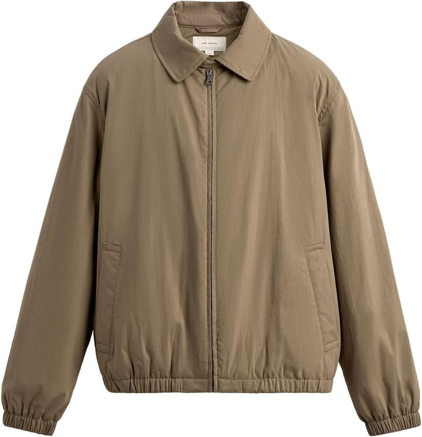 ژاکت مردانه Zara کاپیتونه تکنیکی قهوهای مایل به زرد سایز L ژاکت مردانه Zara کاپیتونه تکنیکی قهوهای مایل به زرد سایز L