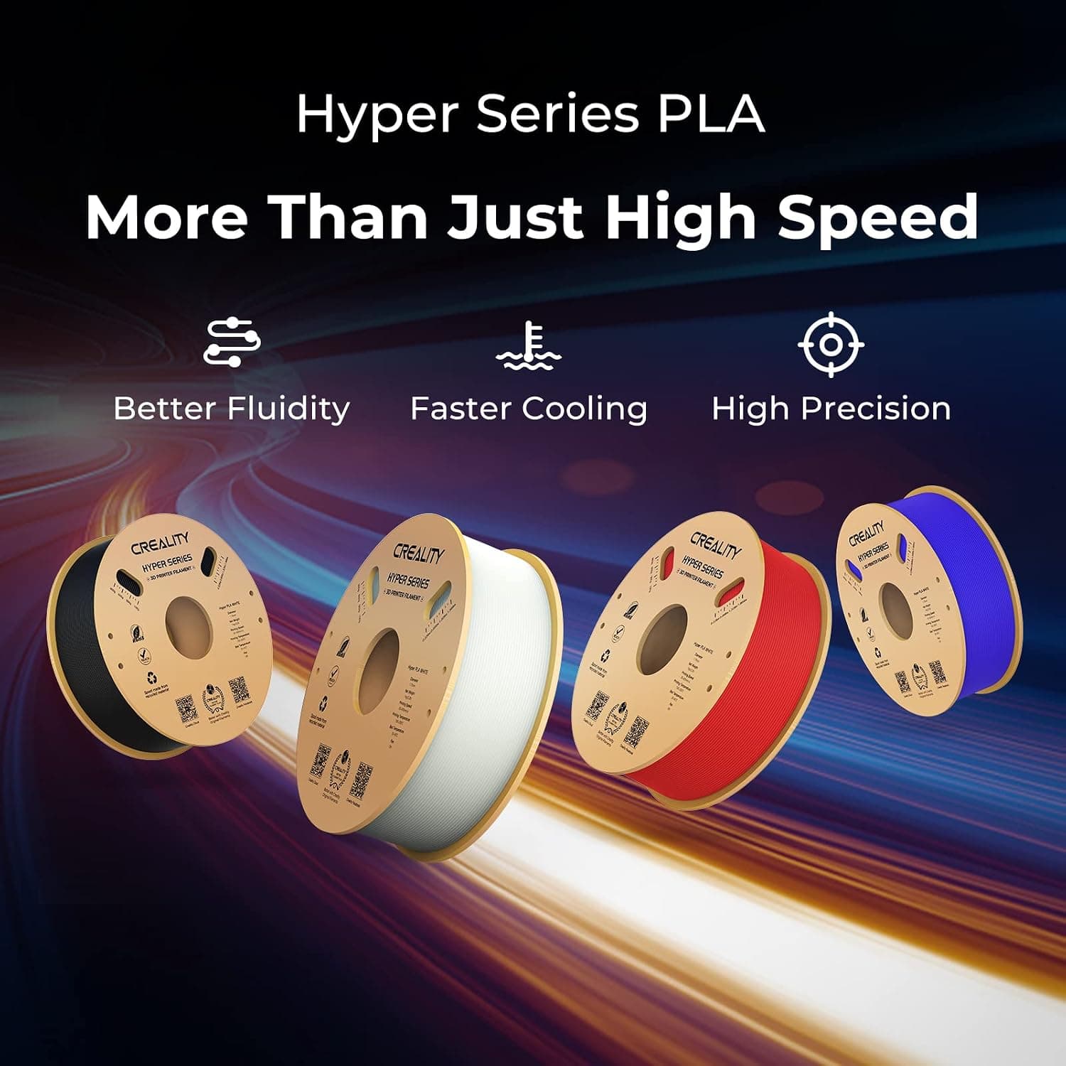 فیلامنت پرینتر سه بعدی PLA سفید Creality با قطر 1.75 mm وزن 1 KG مدل Hyper فیلامنت پرینتر سه بعدی PLA سفید Creality با قطر 1.75 mm وزن 1 KG مدل Hyper