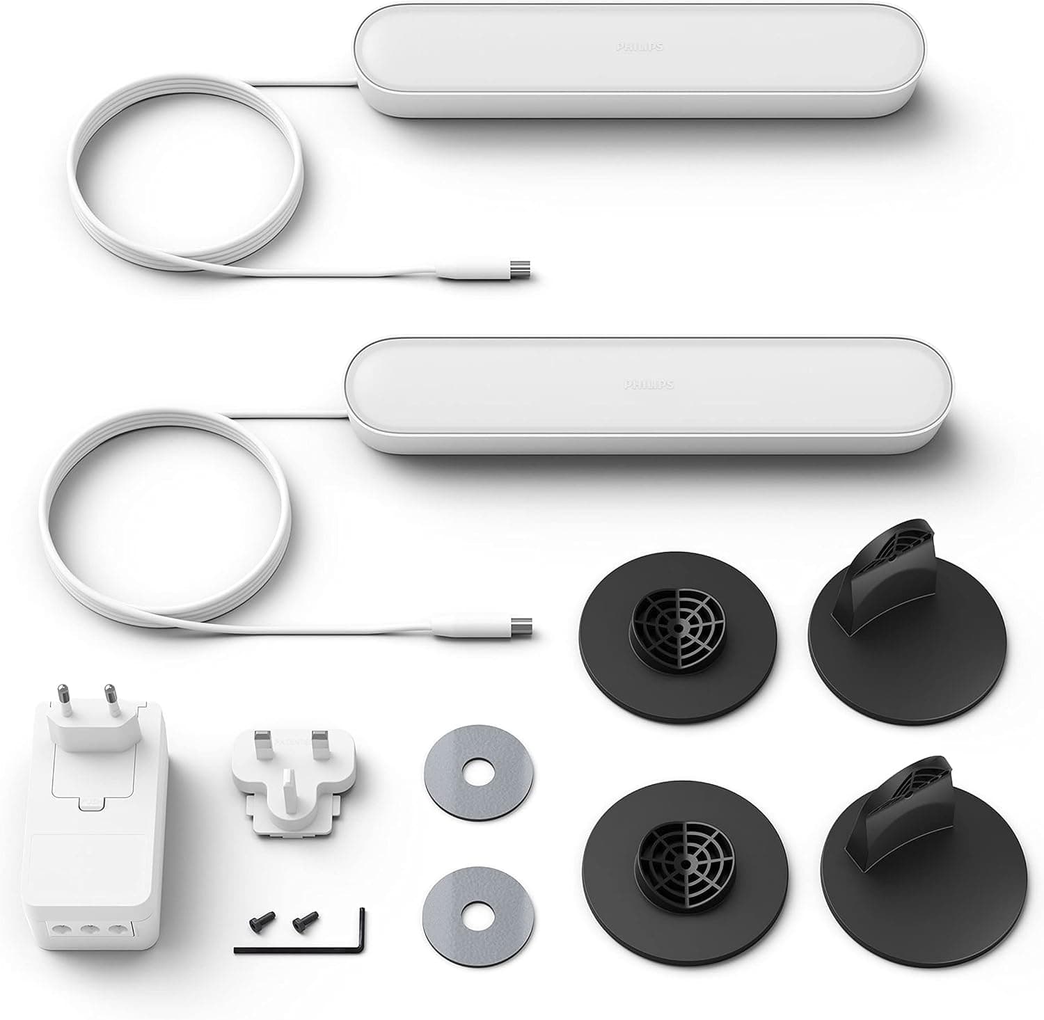 چراغ Philips Hue Play دو عددی سفید با تا ۱۶ میلیون رنگ، کنترل اپلیکیشنی و سازگار با Amazon Alexa چراغ Philips Hue Play دو عددی سفید با تا ۱۶ میلیون رنگ، کنترل اپلیکیشنی و سازگار با Amazon Alexa