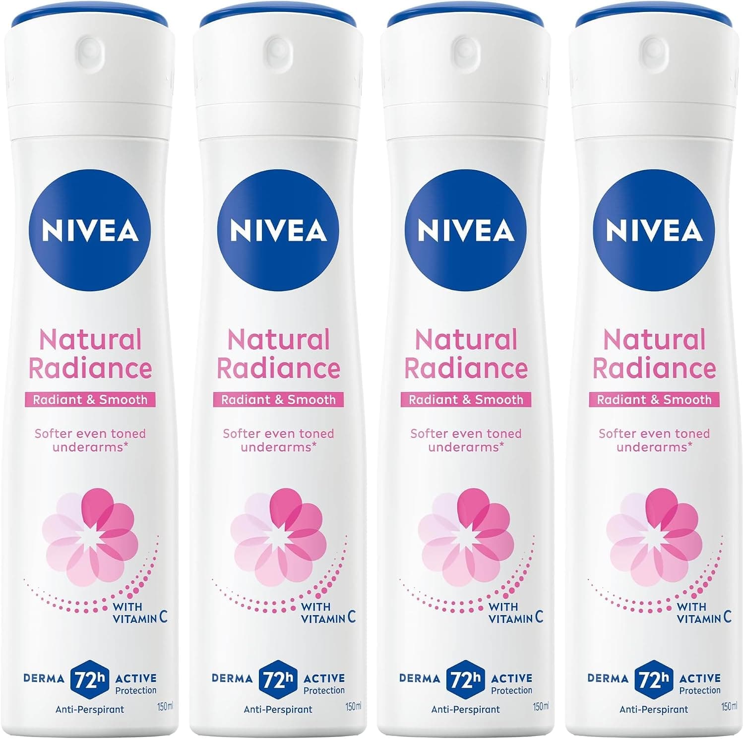 اسپری ضدتعریق زنانه NIVEA با محافظت 72h، درخشش طبیعی، 2x150ml اسپری ضدتعریق زنانه NIVEA با محافظت 72h، درخشش طبیعی، 2x150ml