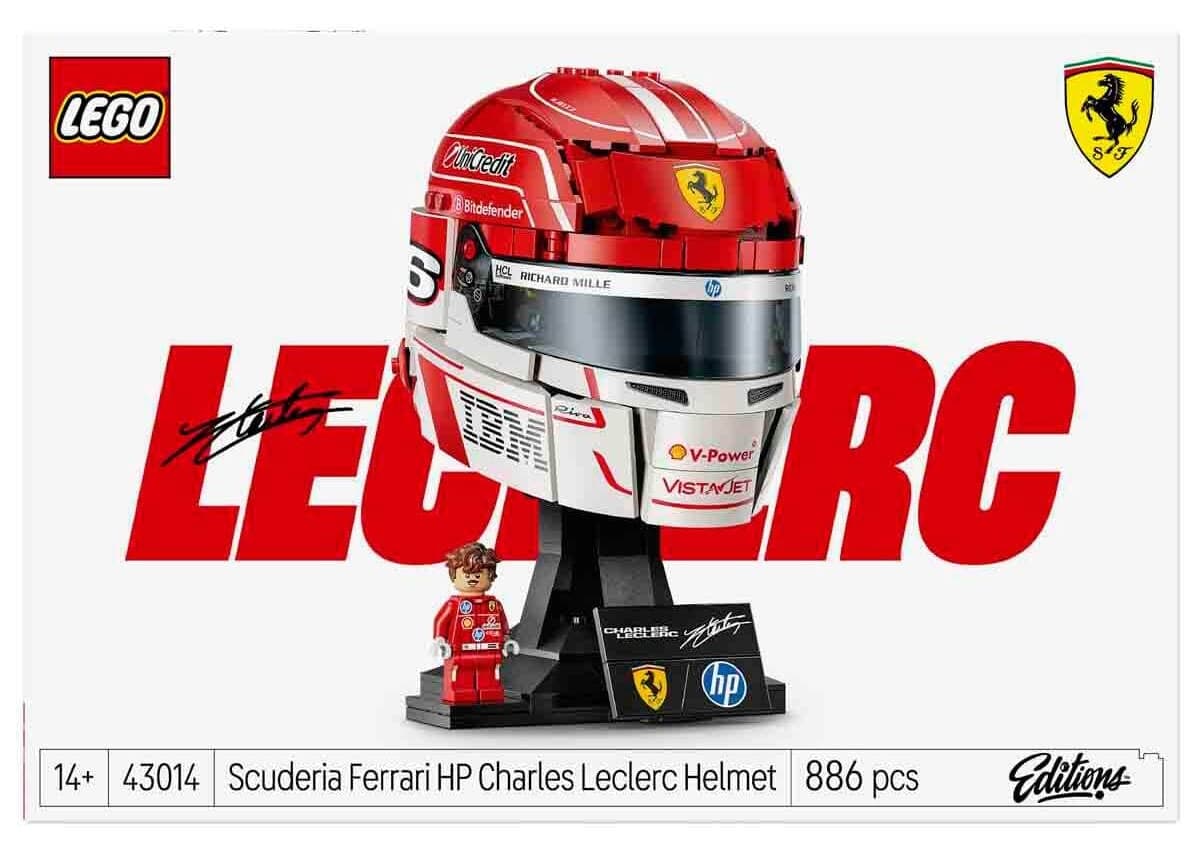 لگو 43014 Scuderia Ferrari HP Charles Leclerc کلاه ایمنی لگو 43014 Scuderia Ferrari HP Charles Leclerc کلاه ایمنی
