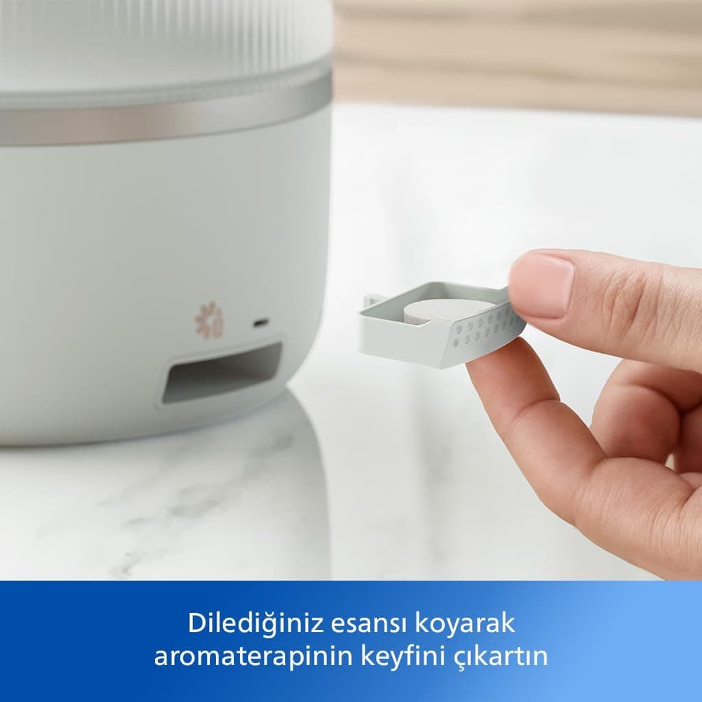 رطوبتساز هوا PHILIPS مناسب اتاقهای تا 41 m2 با 32 ساعت کارکرد و رایحهدرمانی SkyMist سفید مدل HU1510/04 رطوبتساز هوا PHILIPS مناسب اتاقهای تا 41 m2 با 32 ساعت کارکرد و رایحهدرمانی SkyMist سفید مدل HU1510/04