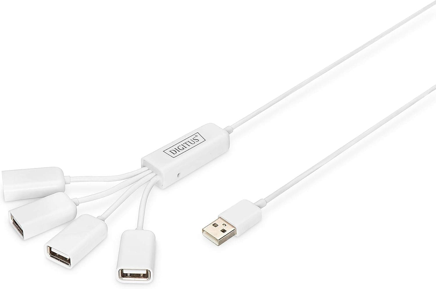 هاب USB 2.0 پرسرعت DIGITUS 4 پورت همراه کابل USB مدل DA-70217 هاب USB 2.0 پرسرعت DIGITUS 4 پورت همراه کابل USB مدل DA-70217