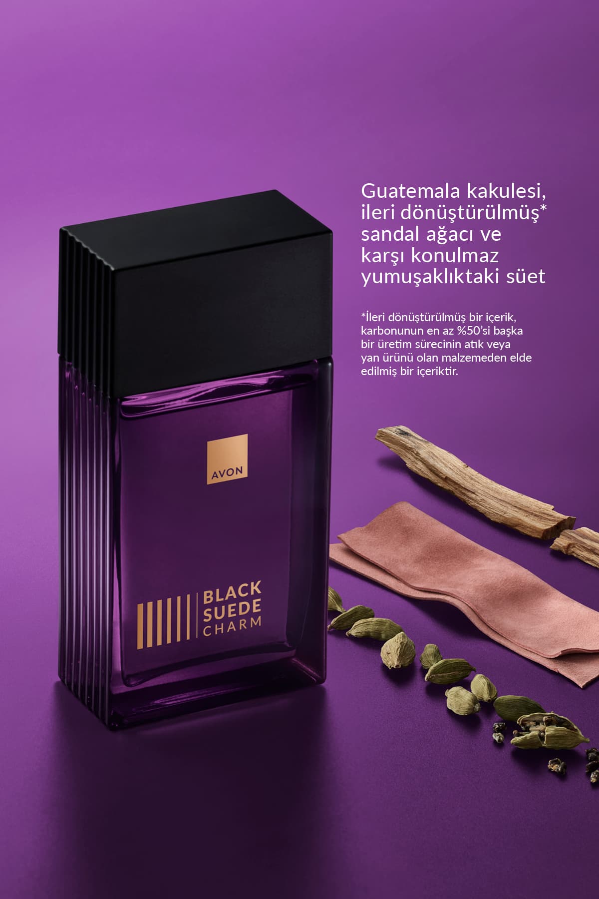 عطر ادو تویلت مردانه Avon Black Suede Charm 100ml عطر ادو تویلت مردانه Avon Black Suede Charm 100ml